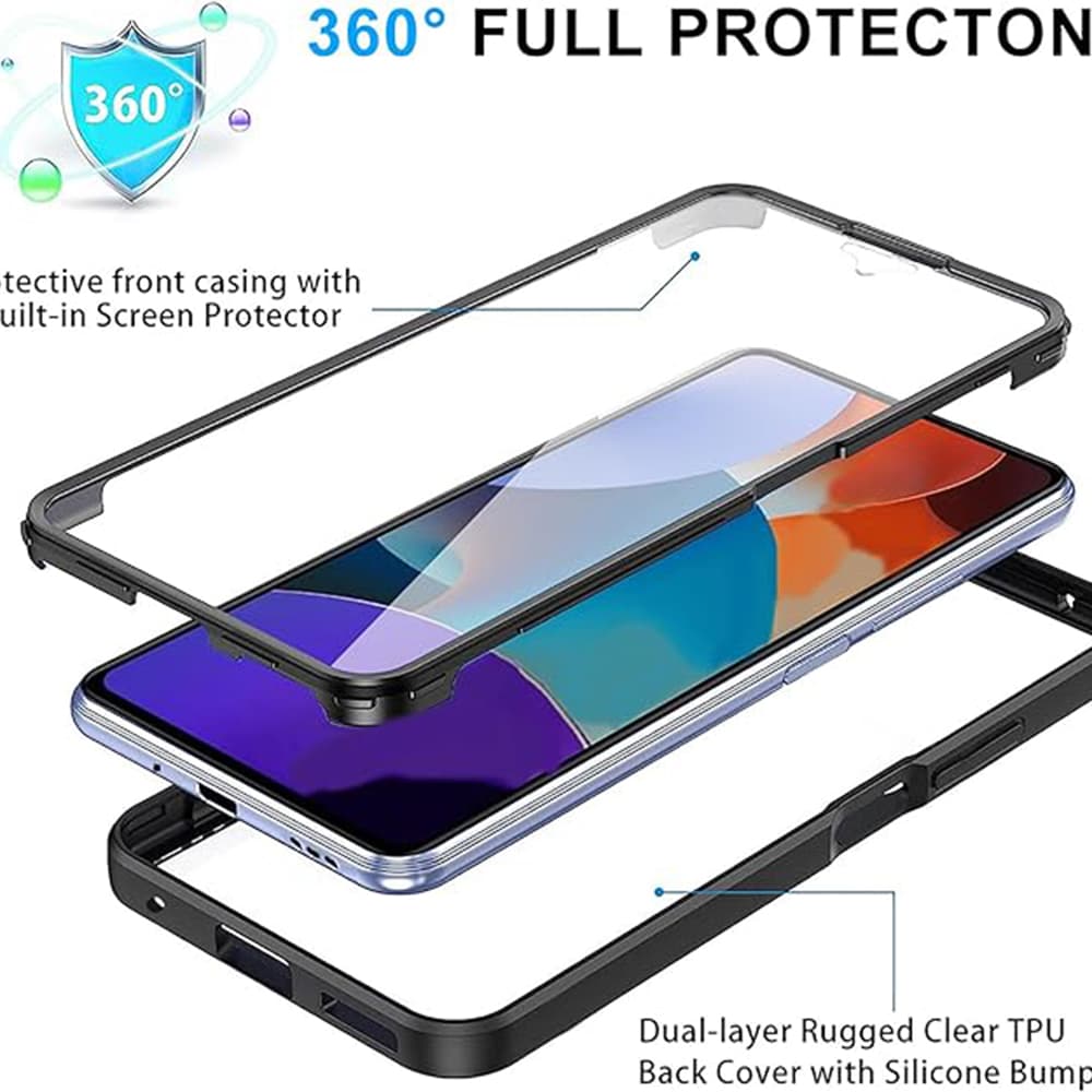Techsuit ColorVerse 360 Series Screen Protector Oppo A79 OnePlus Nord N30 SE Black - náhled 5
