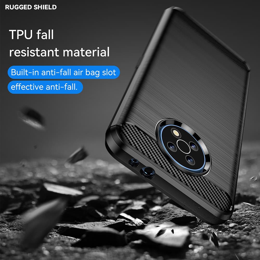 Techsuit Carbon Silicone Nokia G50 Černá - náhled 5