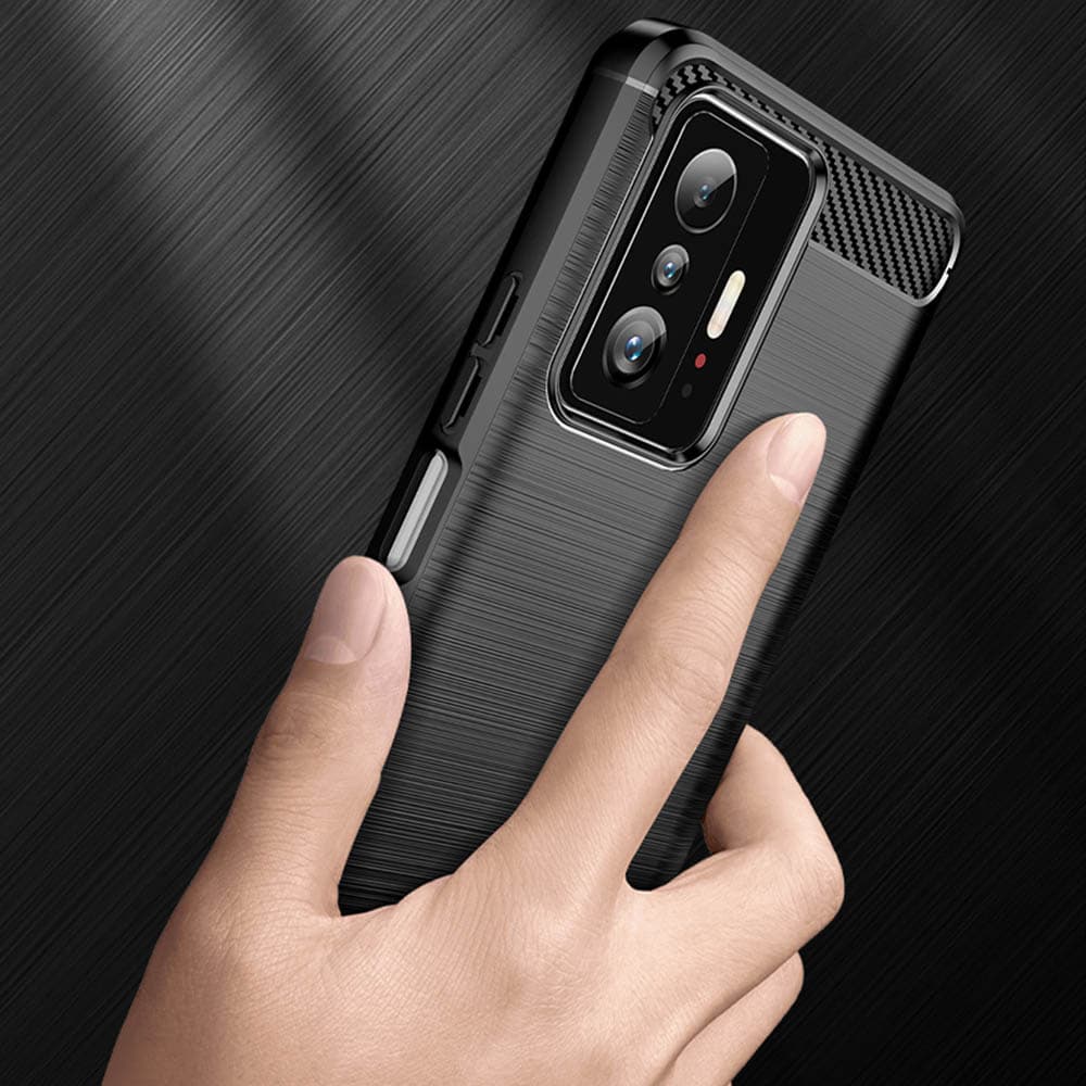 Techsuit Karbon Silikon Xiaomi 11T 11T Pro Černý - náhled 5