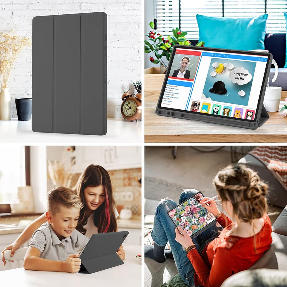 Techsuit Flex Trifold s držákem Samsung Tab A8 10.5 Modrá - náhled 5