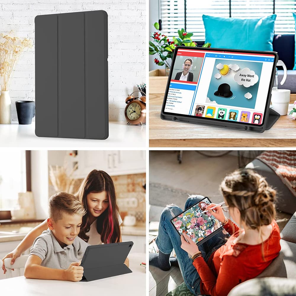 Techsuit Flex Trifold s držákem tužky Samsung Tab A7 10.4 Nebesky modrá - náhled 5