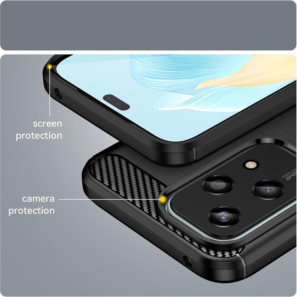 Techsuit Karbonový silikon Honor 200 Lite černý - náhled 5