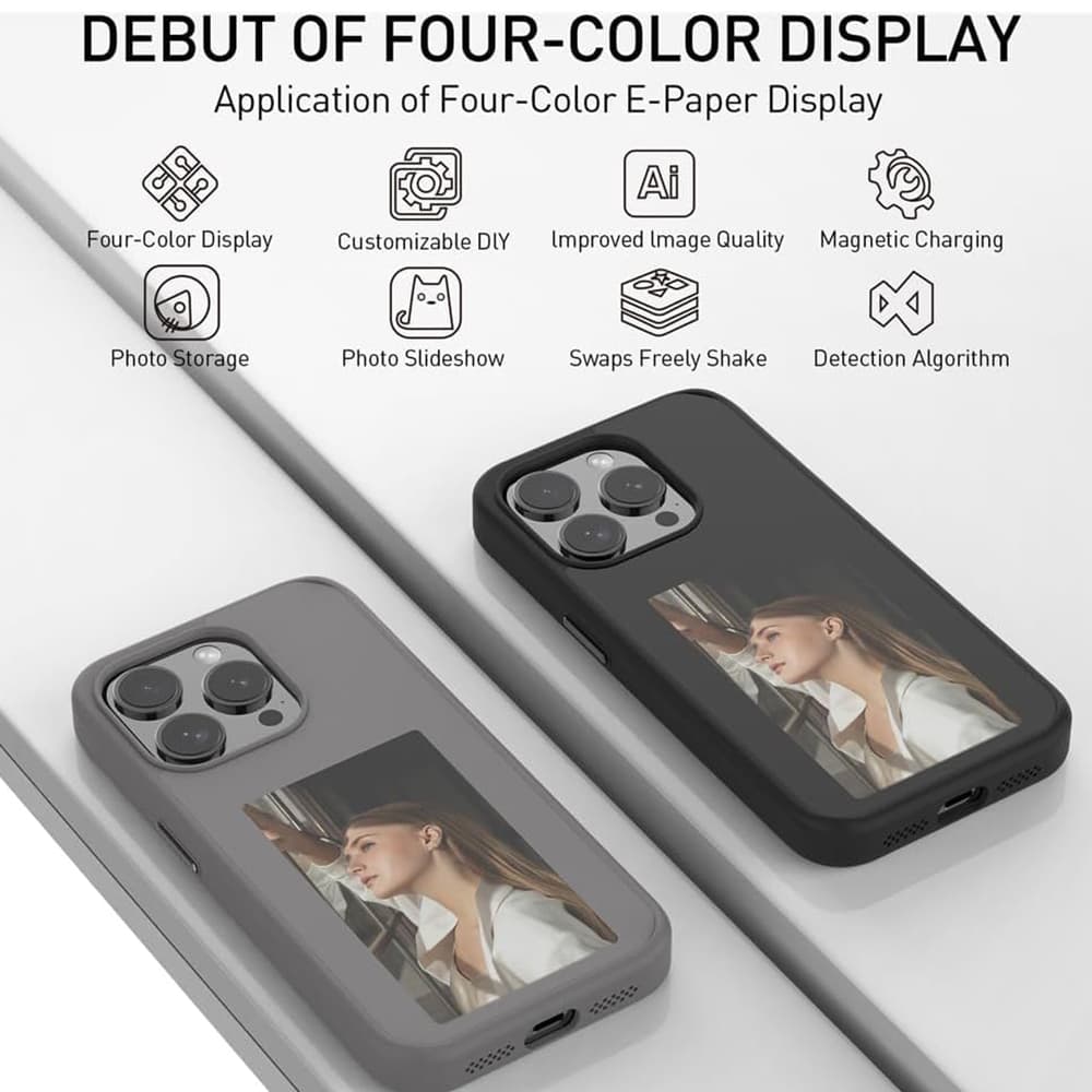 Techsuit Chytrá obrazovka NFC iPhone 15 Pro Černá - náhled 5