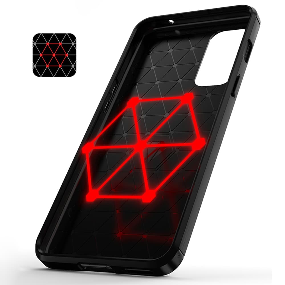 Techsuit Carbon Silicone pro OnePlus Nord 2 5G černý - náhled 5