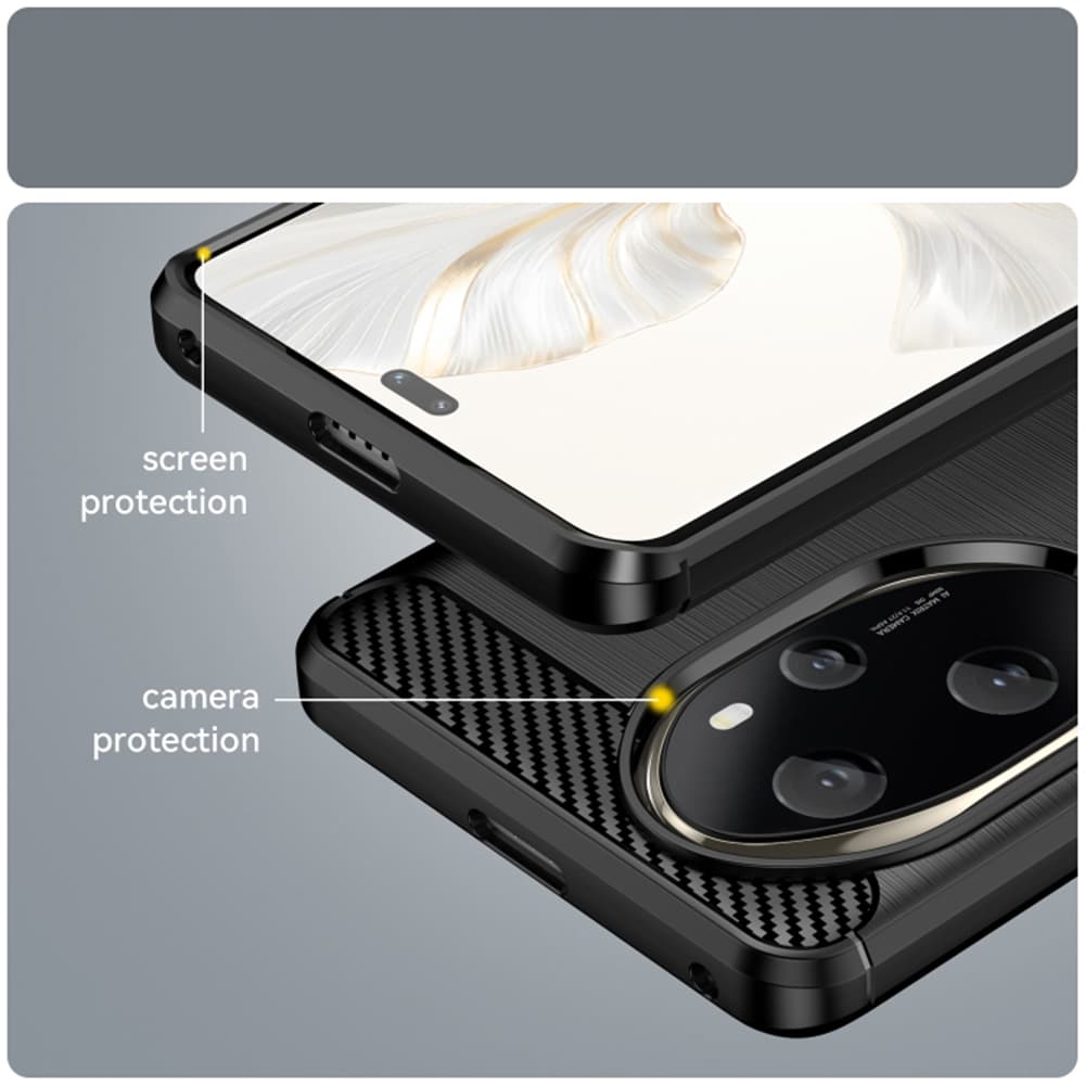 Techsuit Karbon Silikon Honor 200 Pro Černý - náhled 5