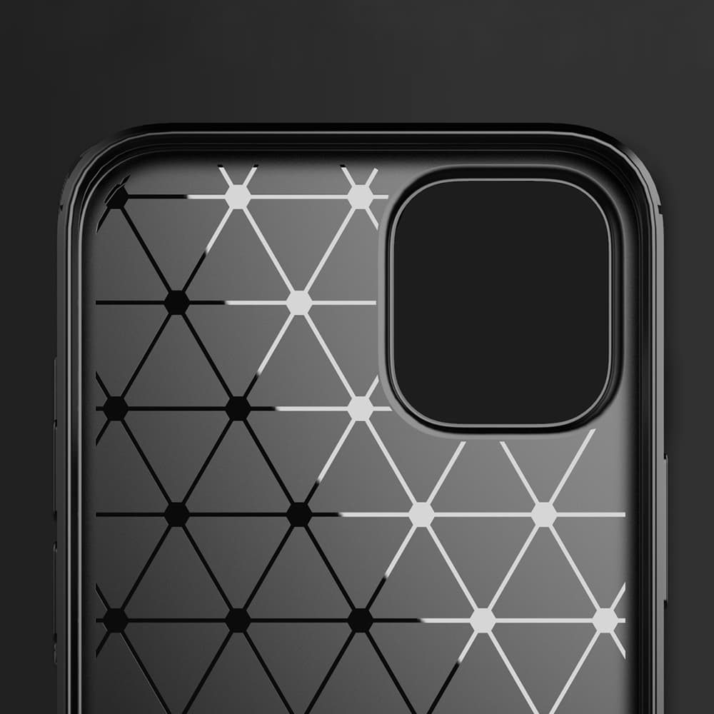 Techsuit Karbon Silikon iPhone 13 Pro Černý - náhled 5