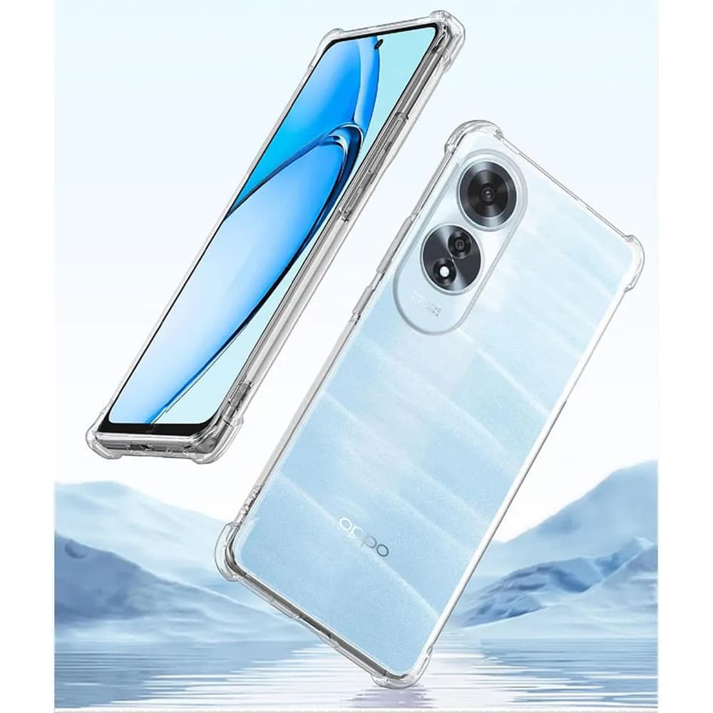 Techsuit Nárazuvzdorný průhledný silikon Oppo A60 4G Clear - náhled 5