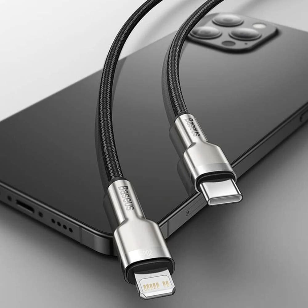 Baseus Kabel Cafule Type-C to Lightning 20W 1m Tmavě zelená - náhled 5