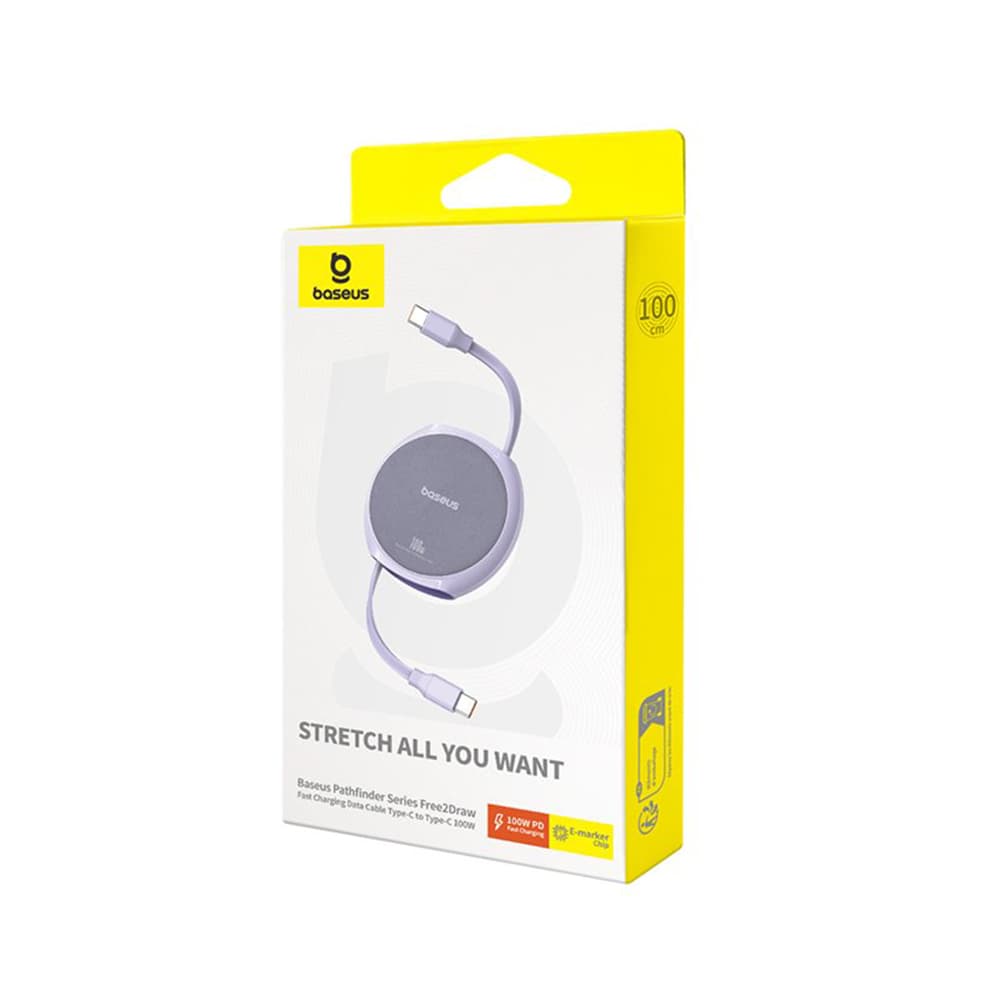 Baseus Pathfinder kabel Type-C na Type-C 100W 1m NebulaPurple - náhled 5