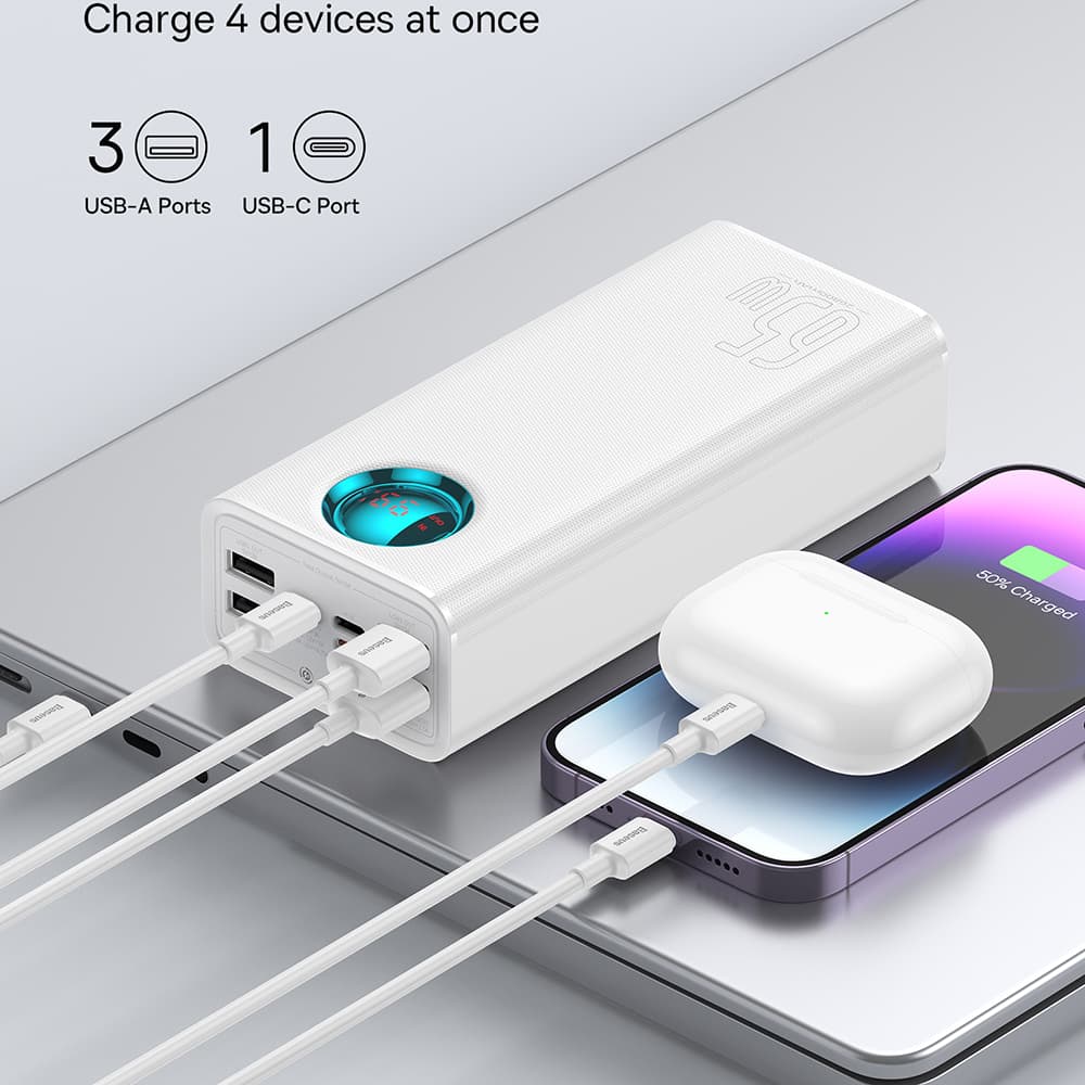 Baseus Power Bank P10022402223-00 26800mAh 65W White - náhled 5