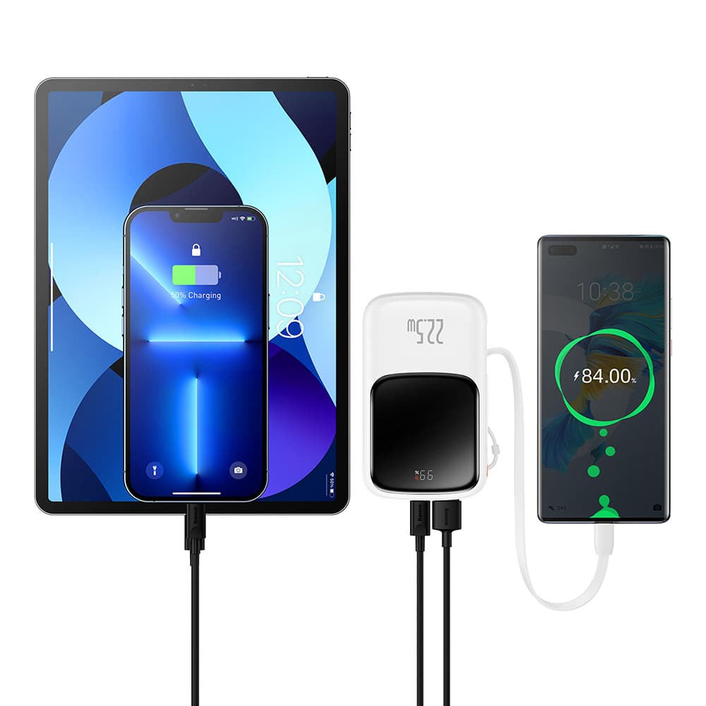 Baseus Power Bank Qpow Pro 10000mAh 22.5W White - náhled 5