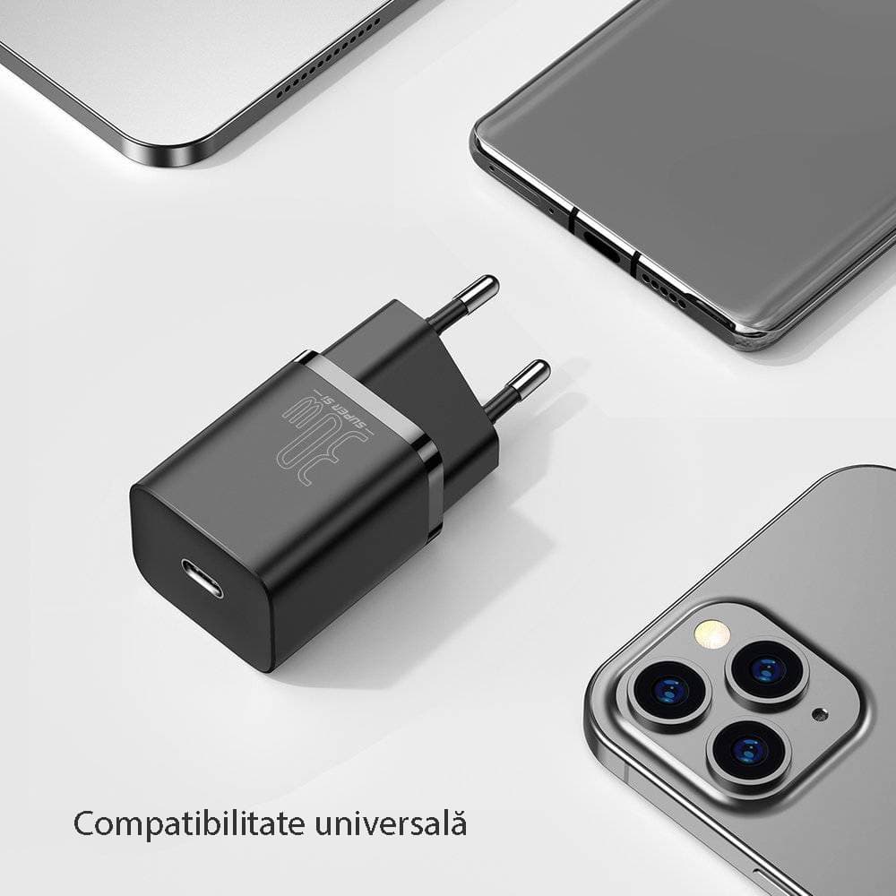 Baseus Super Si CCSUP-J01 nabíječka Type C 30W černá - náhled 5
