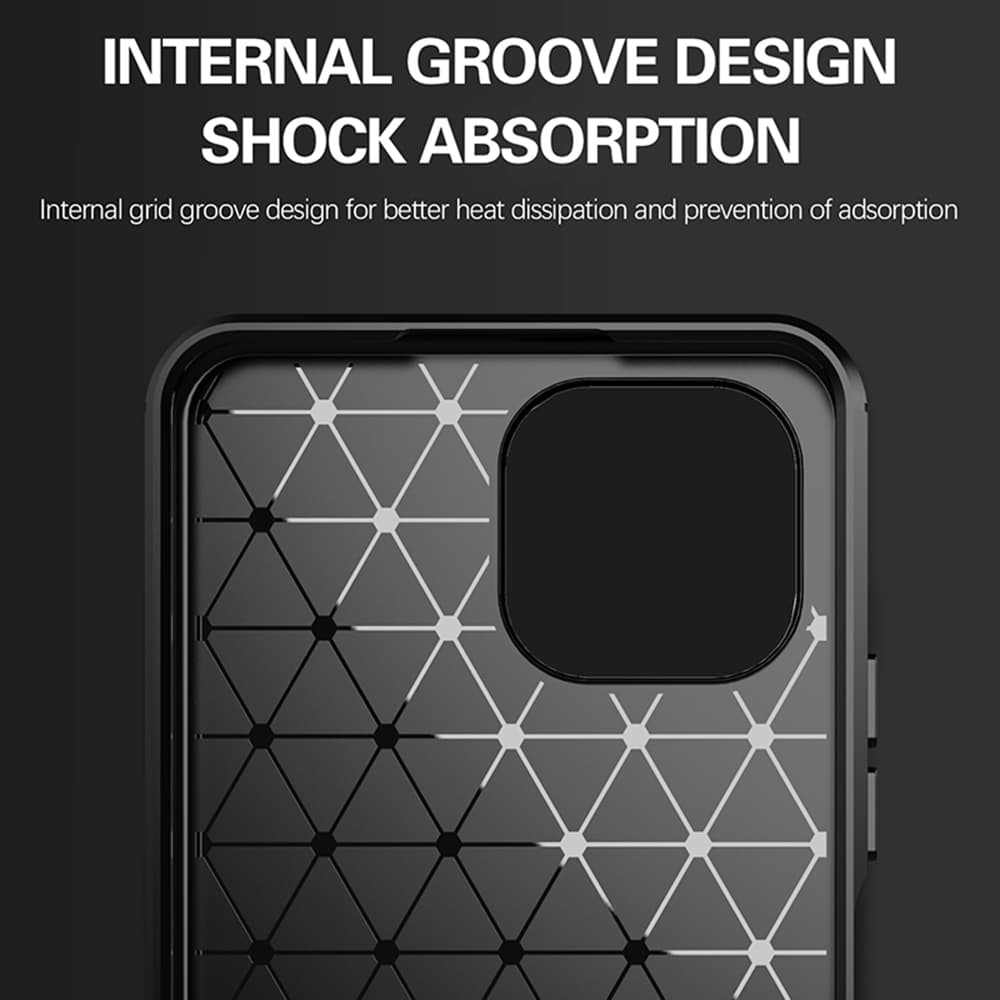 Techsuit Karbon Silikon Xiaomi Mi 11 Lite 4G 5G NE Černý - náhled 5