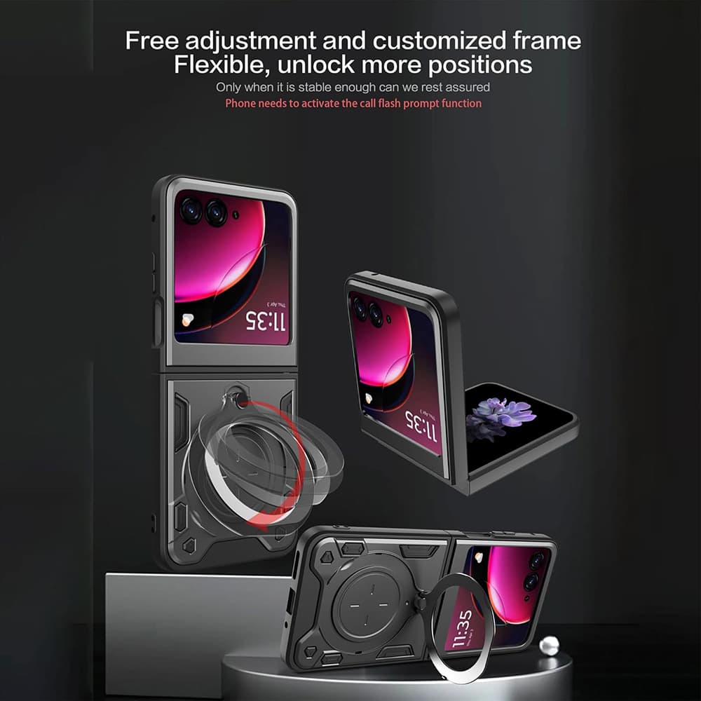 Techsuit CamGuard Pro kryt Motorola Razr 50 Razr 60 černý - náhled 5