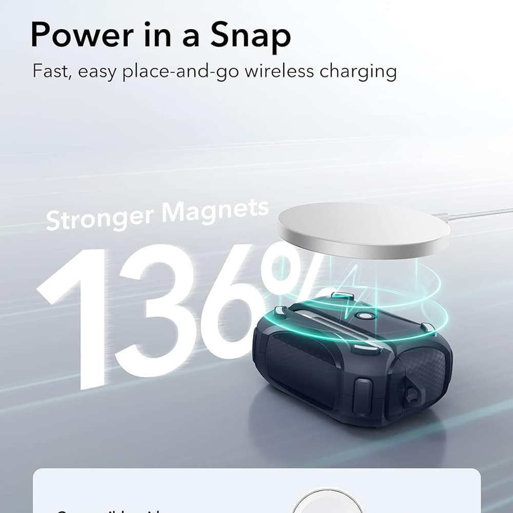 ESR Cyber Magnetické pouzdro HaloLock Apple AirPods Pro 1 2 Blue - náhled 5
