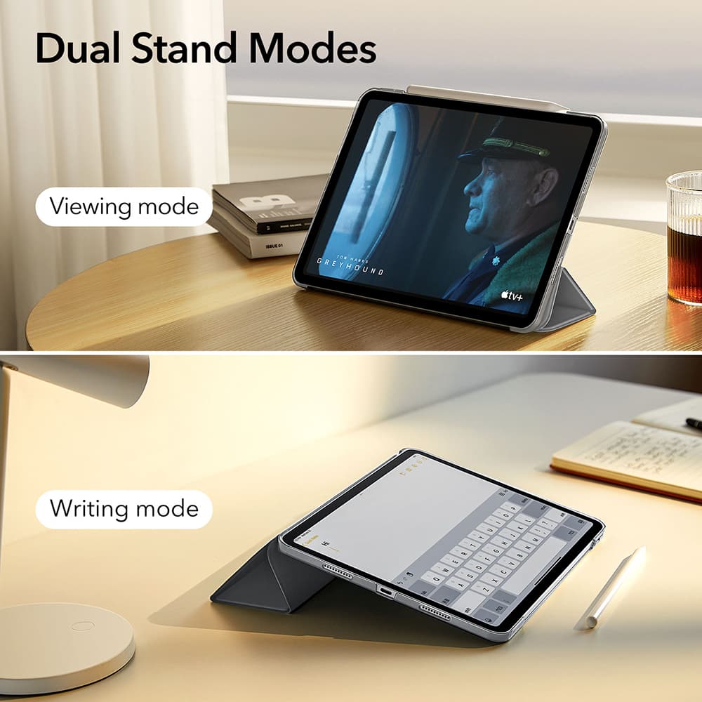 ESR Ascend Trifold iPad Pro 13 2024 2025 Šedý - náhled 5