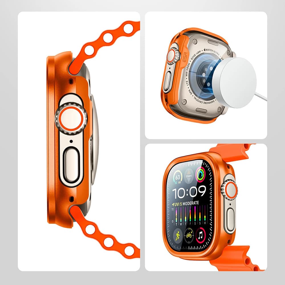 ESR Armorite Protection Set pro Apple Watch Ultra Ultra 2 Ultra 3 Titanová - náhled 5