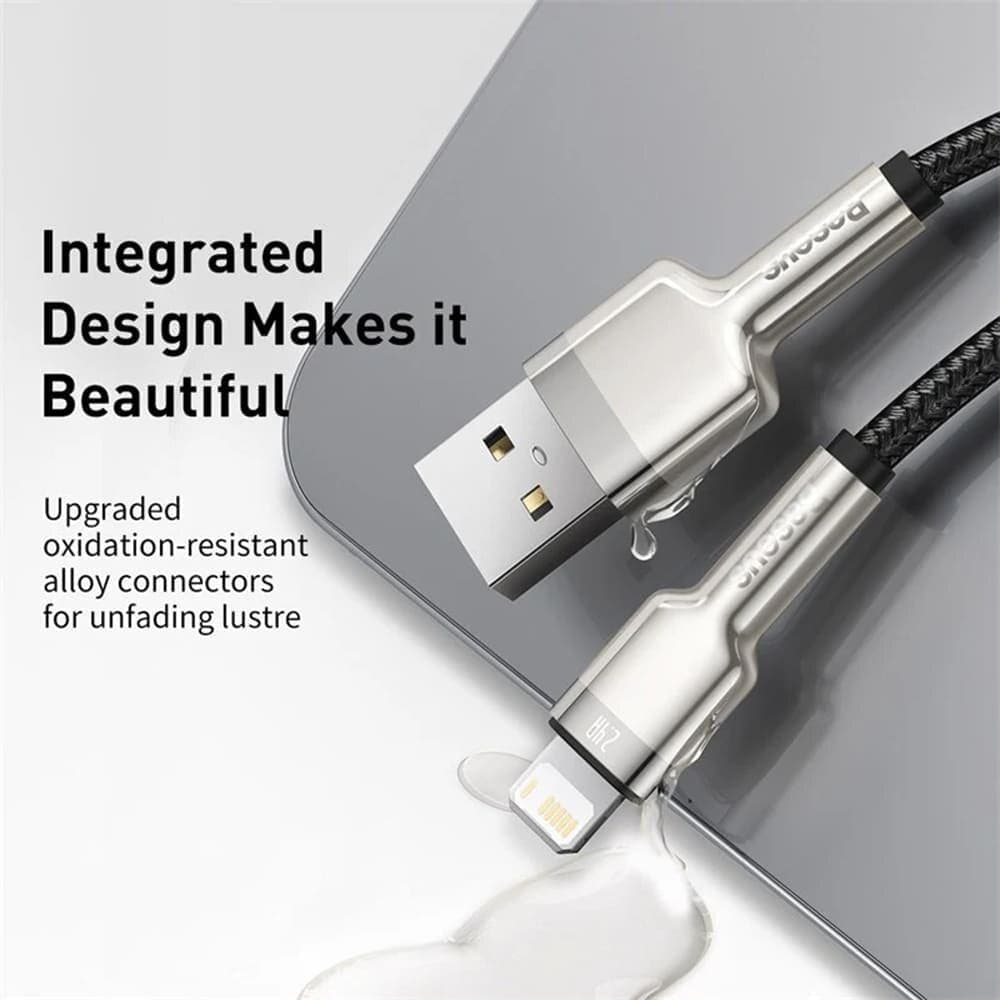 Baseus Kabel Cafule Metal USB to Lightning 2m Černý - náhled 5