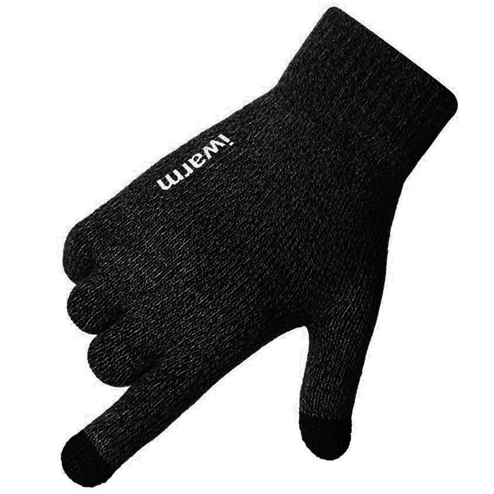 iWarm Dotykové rukavice ST0005 Samet Akryl Černé - náhled 5