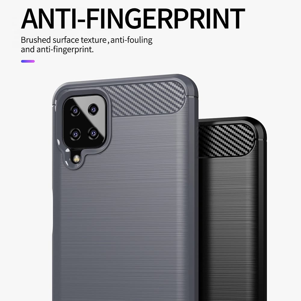 Techsuit Karbon Silikon Samsung Galaxy A12 A12 Nacho Černý - náhled 5