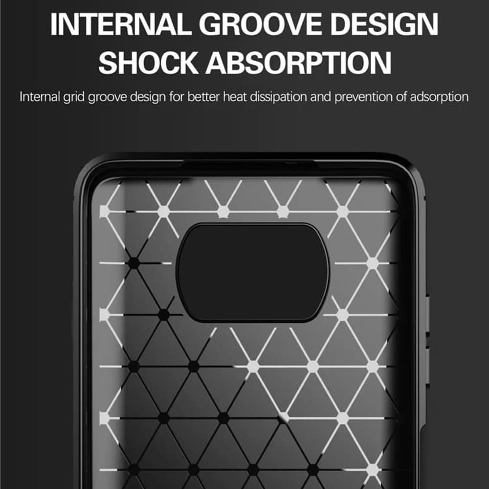TechSuit Karbon Silikon Xiaomi Poco X3 NFC Pro Černý - náhled 5