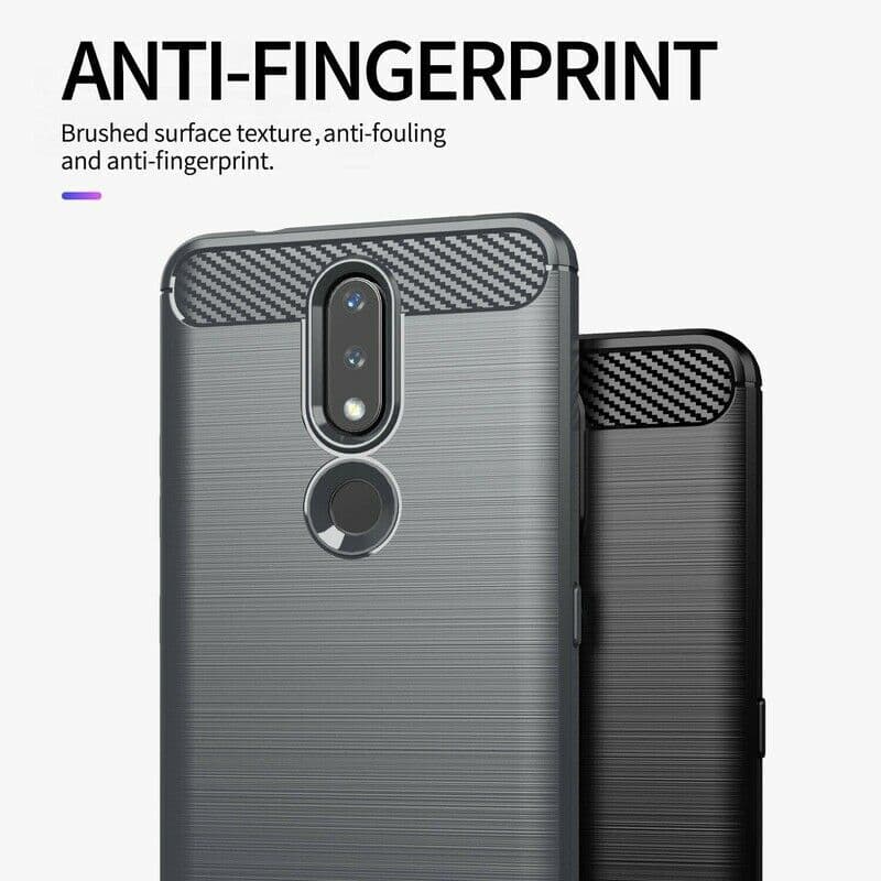 TechSuit Karbon Silikon Nokia 2.4 Černá - náhled 5