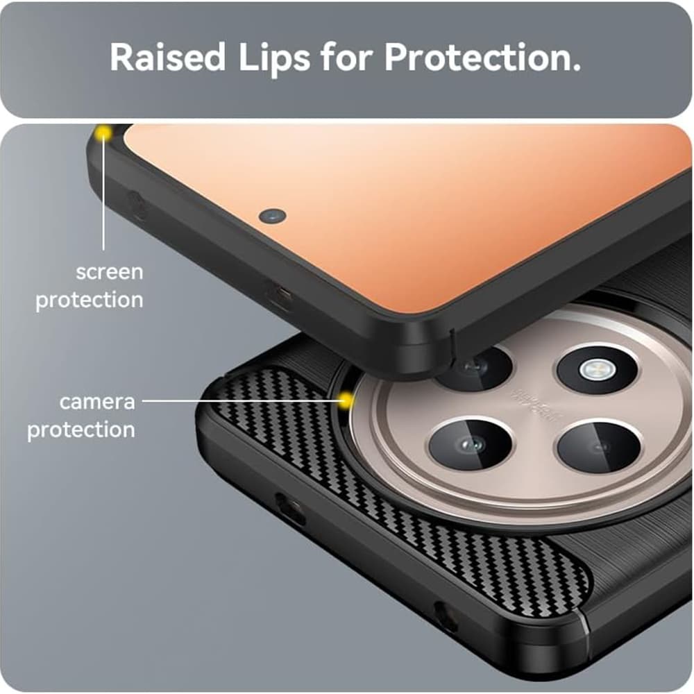 Techsuit silikonové pouzdro pro Oppo Reno12 F Reno12 FS černé - náhled 5