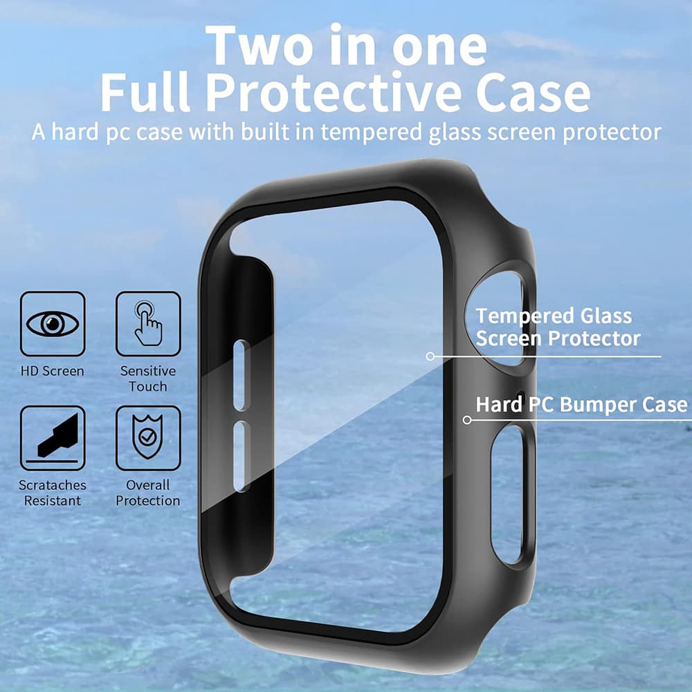 Techsuit Defense360 Pro pro Apple Watch 4 5 6 SE (44mm) černá - náhled 5