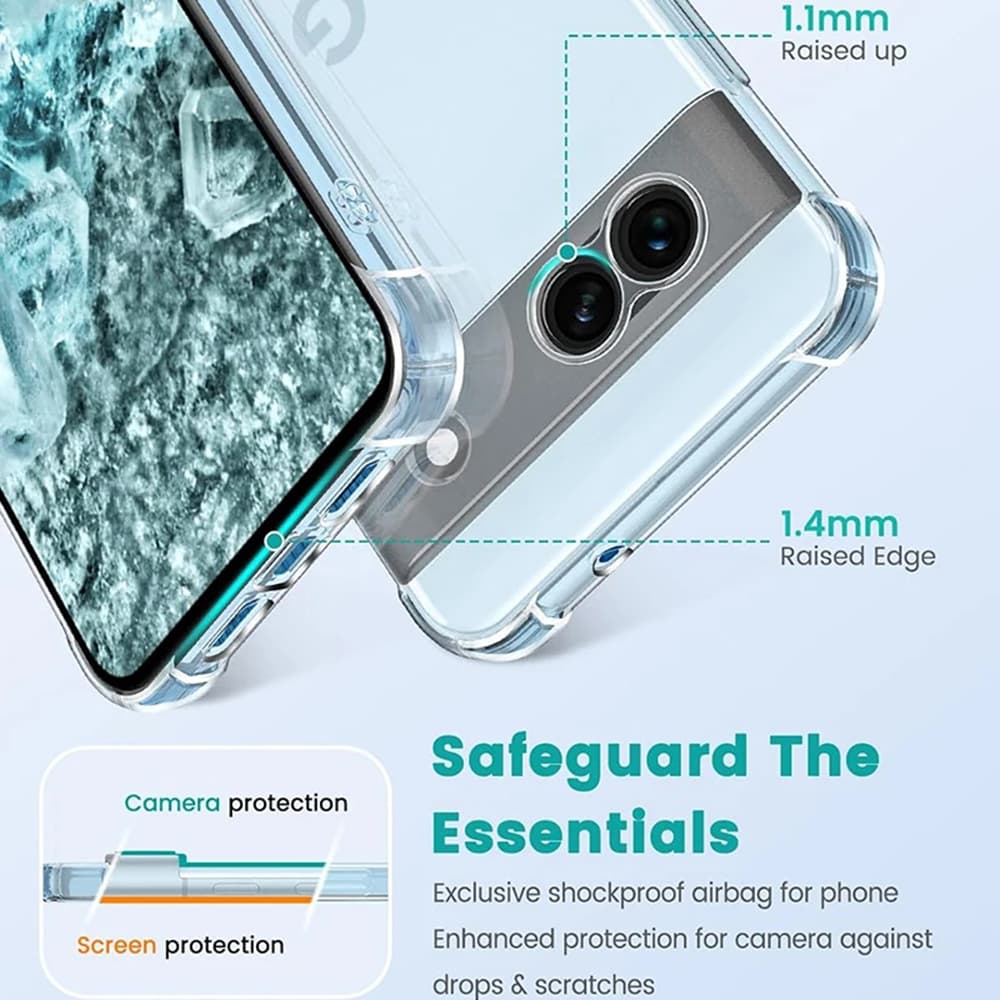 Techsuit Shockproof silikonový obal Google Pixel 9 průhledný - náhled 5