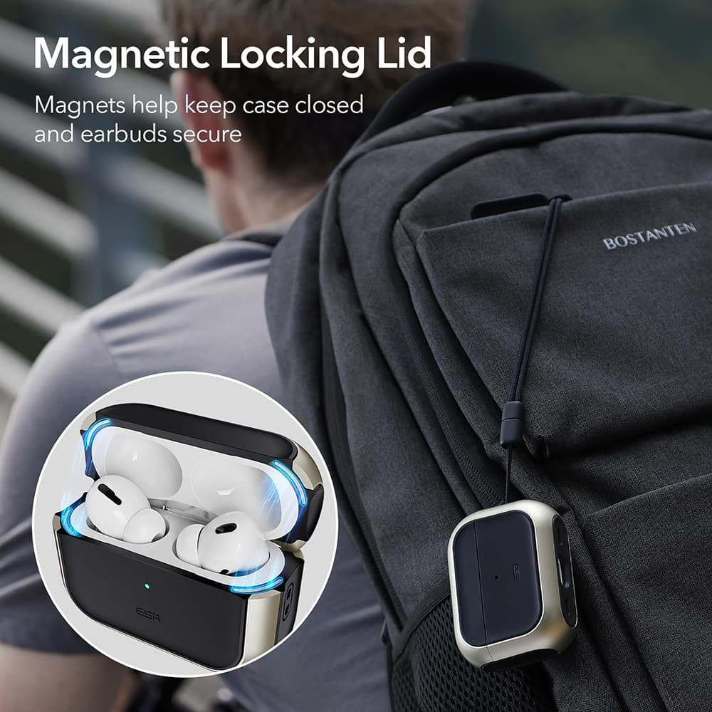 ESR Orbit Hybrid HaloLock pro Apple AirPods 4 modré - náhled 5
