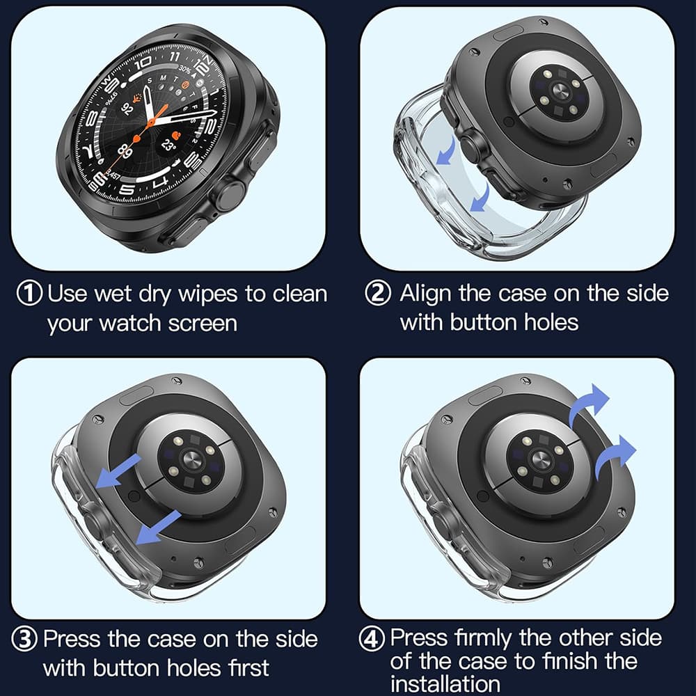 Techsuit Defense360 Pro pro Samsung Galaxy Watch Ultra (47mm) čirý - náhled 5