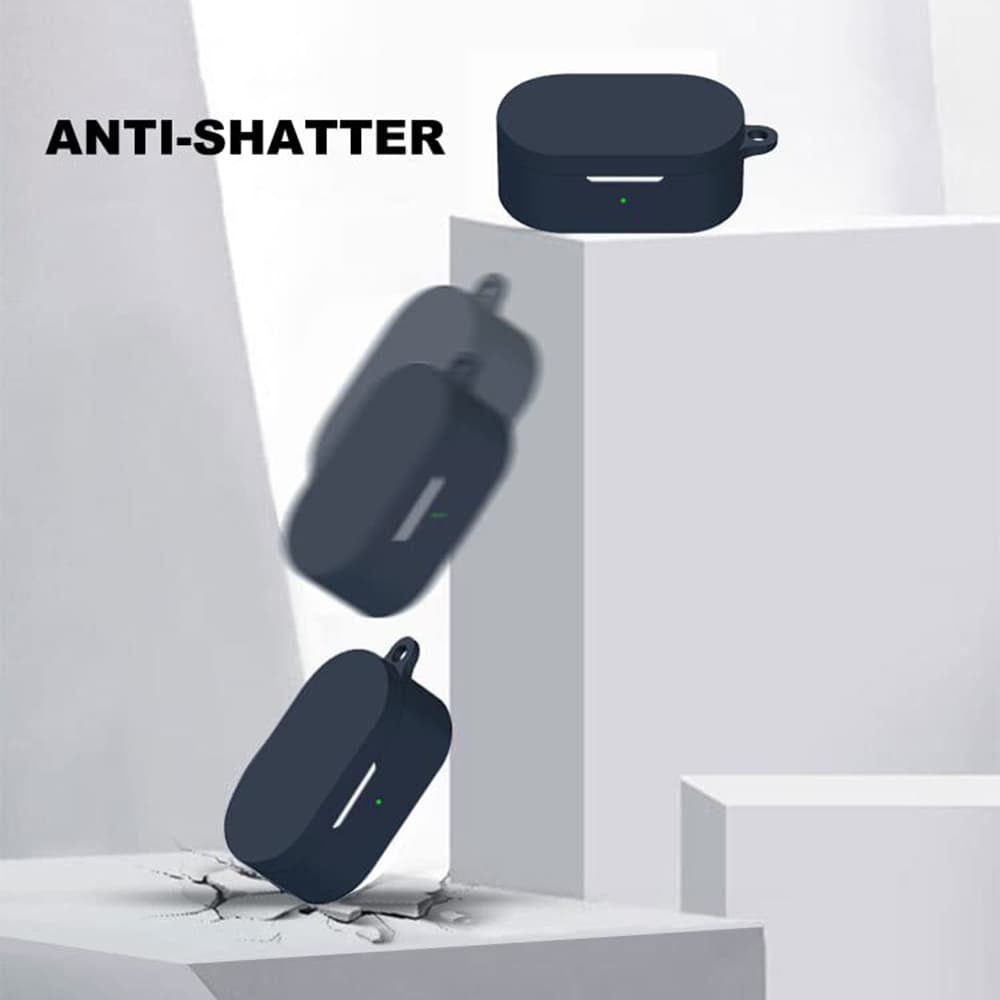 Techsuit silikonové pouzdro pro OnePlus Buds Pro 2 hladký ultratenký černý - náhled 5