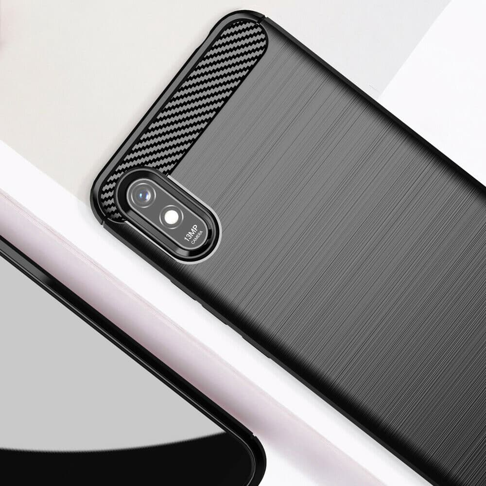 Techsuit Karbon Silikon Xiaomi Redmi 9A Redmi 9AT Černý - náhled 5