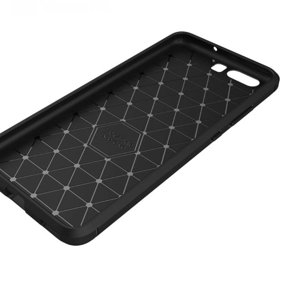 Techsuit Karbon Silikon Huawei P10 Černý - náhled 5