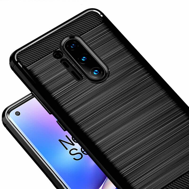 Techsuit Karbon Silikon OnePlus 8 Pro Černý - náhled 5