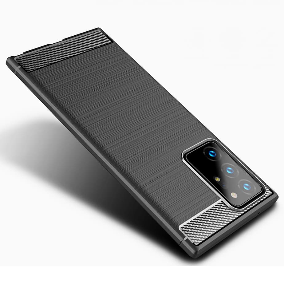 Techsuit Karbon Silikon Samsung Galaxy Note 20 Ultra Černý - náhled 5