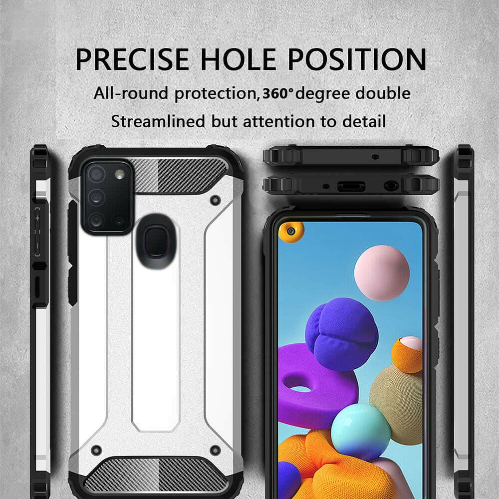 Techsuit Hybridní pouzdro Samsung Galaxy A21s Černá - náhled 5