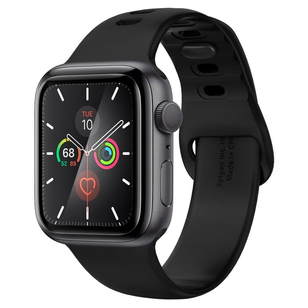 Spigen ProFlex EZ Fit 2 balení Apple Watch 4 5 6 SE SE 2 44mm Černá - náhled 5