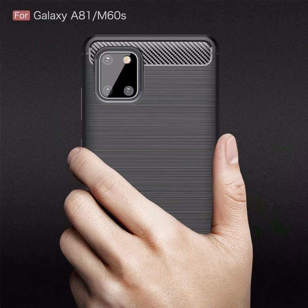 Techsuit Karbon Silikon Samsung Galaxy Note 10 Lite Černá - náhled 5