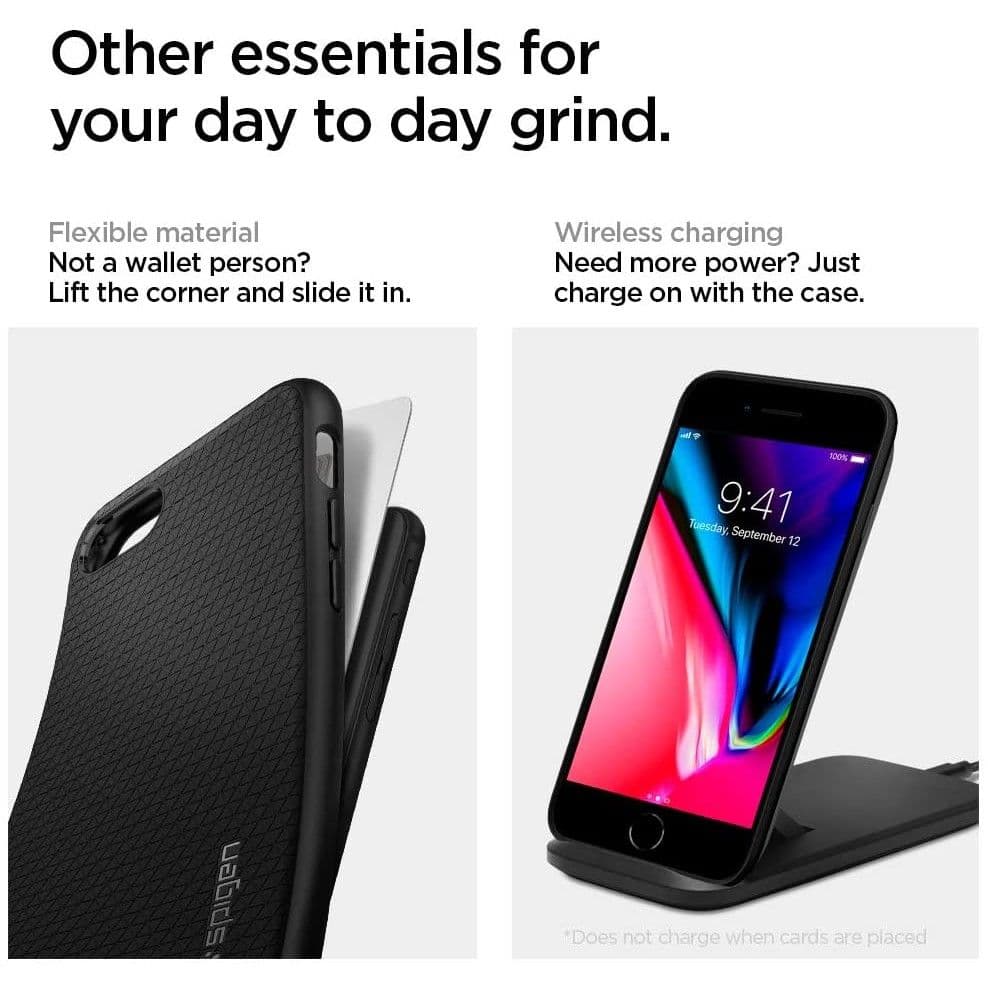 Spigen Liquid Air iPhone 7 8 SE 2020 2022 Černá - náhled 5