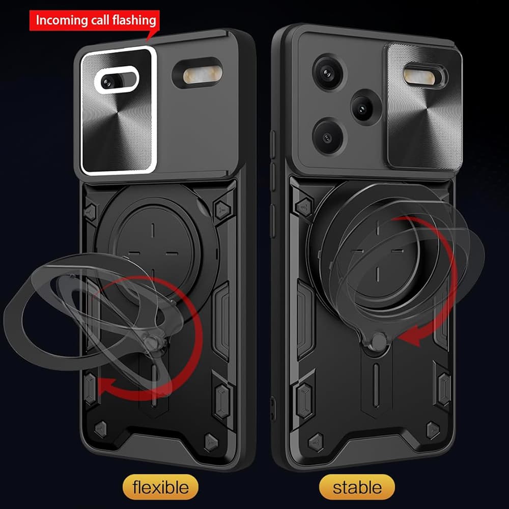 Techsuit CamGuard Pro obal Redmi Note 13 Pro+ 5G černý - náhled 5