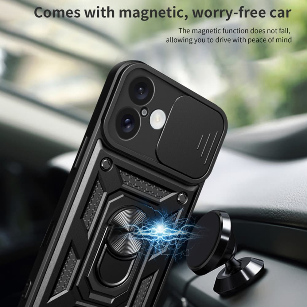Techsuit řada CamShield iPhone 16 černý - náhled 5