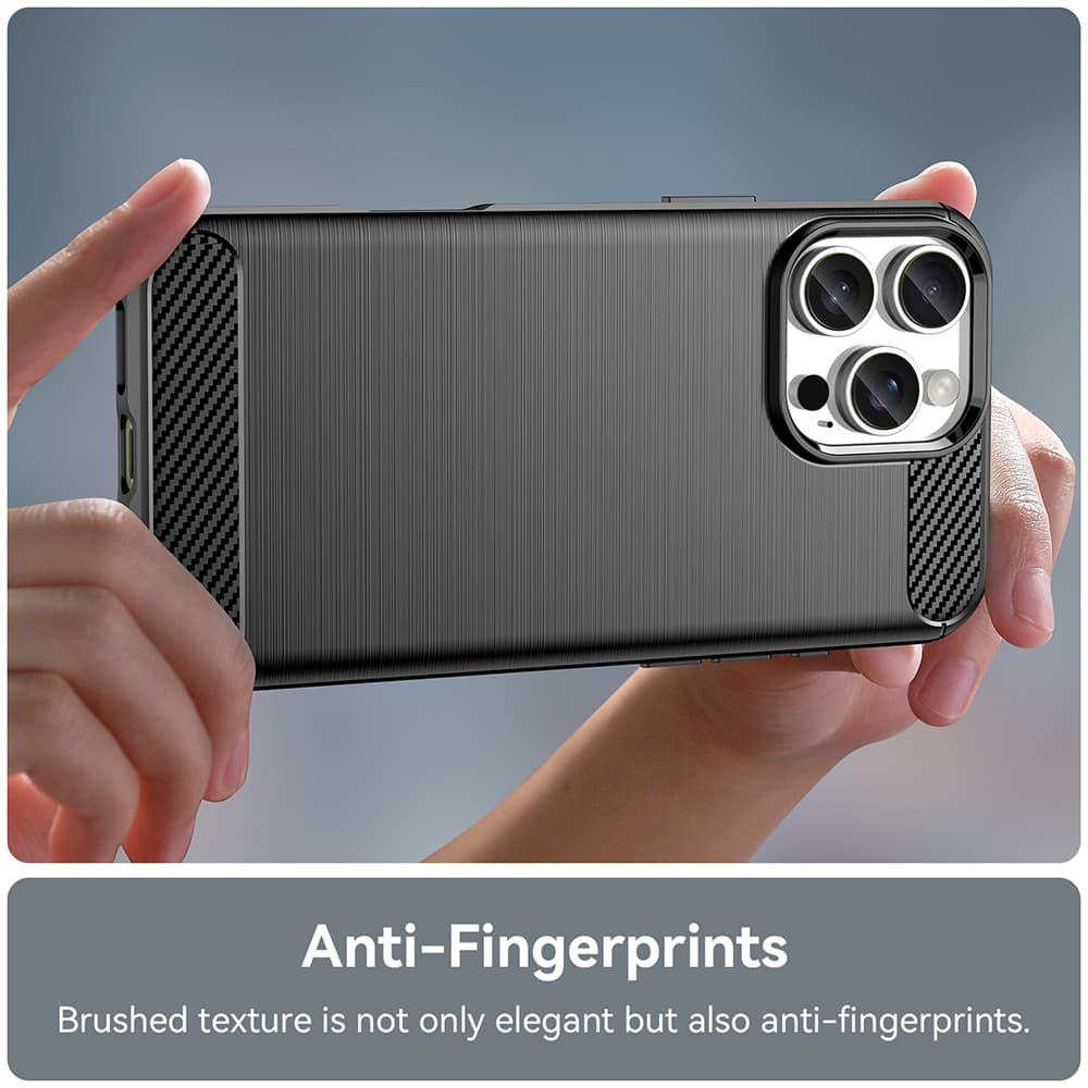 Techsuit Karbon Silikon iPhone 16 Pro Černá - náhled 5