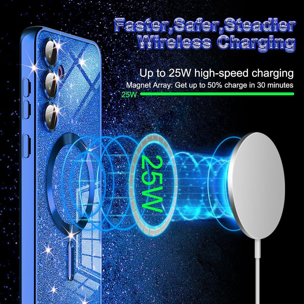 Techsuit Luxury Glitter MagSafe pro iPhone 16 růžově zlatý - náhled 5
