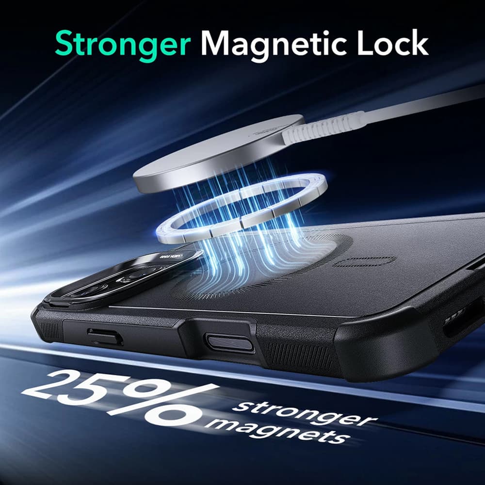 ESR Cyber Armor Kickstand pro iPhone 16 Pro šedý - náhled 5