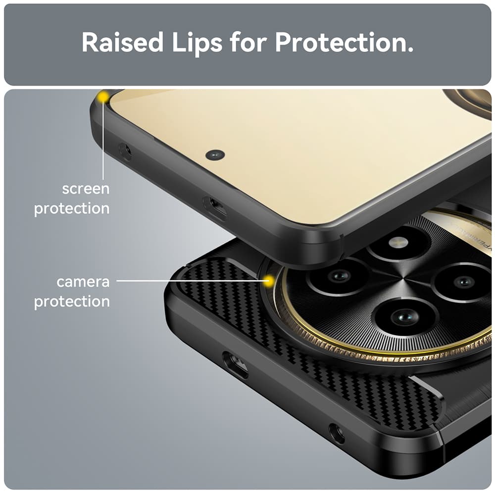 Techsuit Carbon Silicone Realme 13 Pro / 13 Pro+ černý - náhled 5