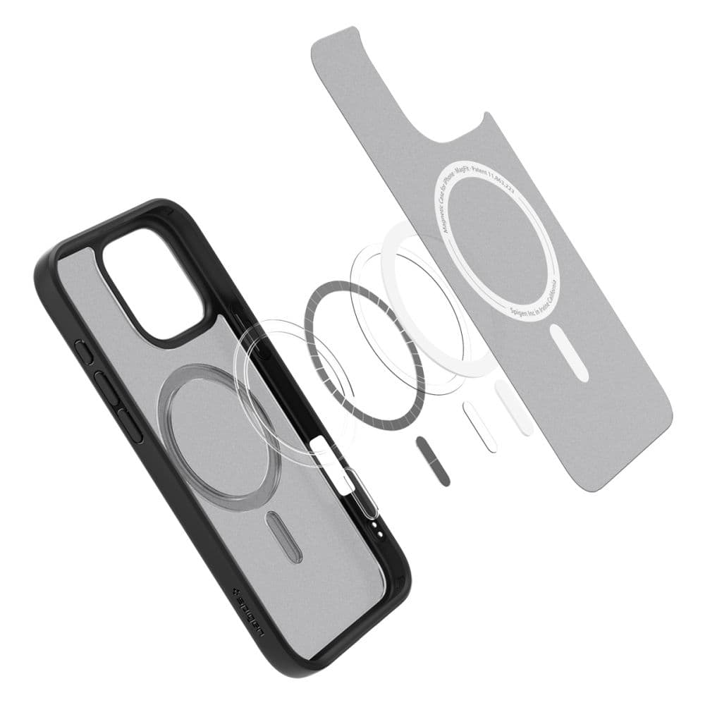 Spigen Ultra Hybrid MagSafe pro iPhone 16 Pro v černé mrazivé barvě - náhled 5