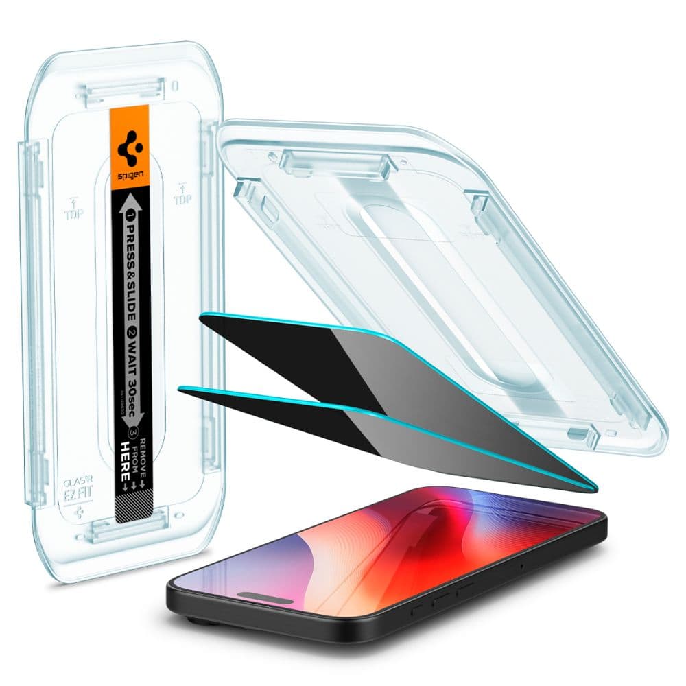 Spigen Glas.tR EZ-FIT 2 ks iPhone 16 Pro Max iPhone 17 Pro Max Privacy - náhled 5