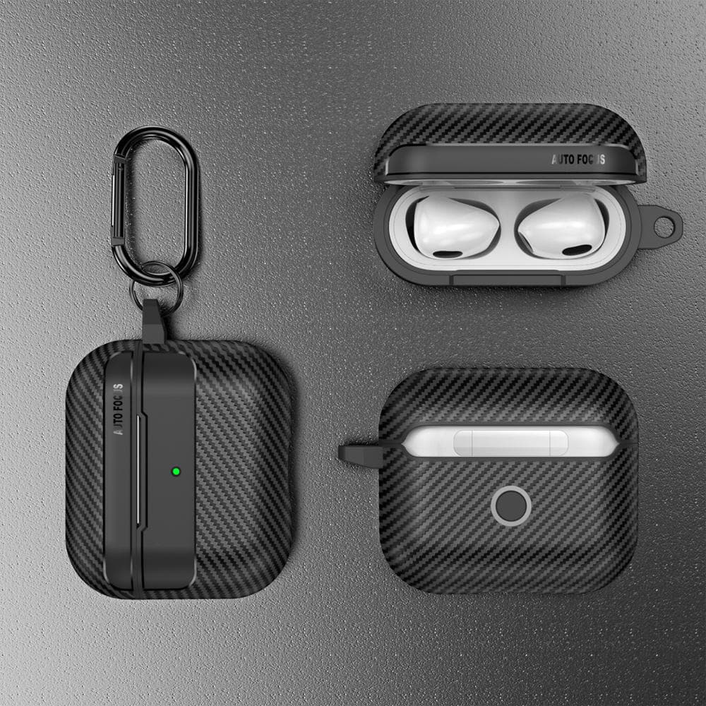 Techsuit CarbonFiber pro AirPods 3 černá - náhled 5