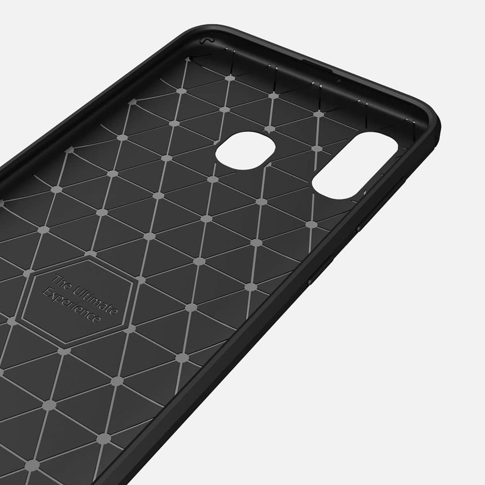 Techsuit Karbon Silikon Samsung Galaxy A40 Černá - náhled 5